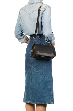 Jérôme Dreyfuss Bandoulière sangle noire fine| Straps